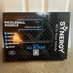 Synergy/Elevate 16MM Control Pickleball Paddle Premium Set - Black